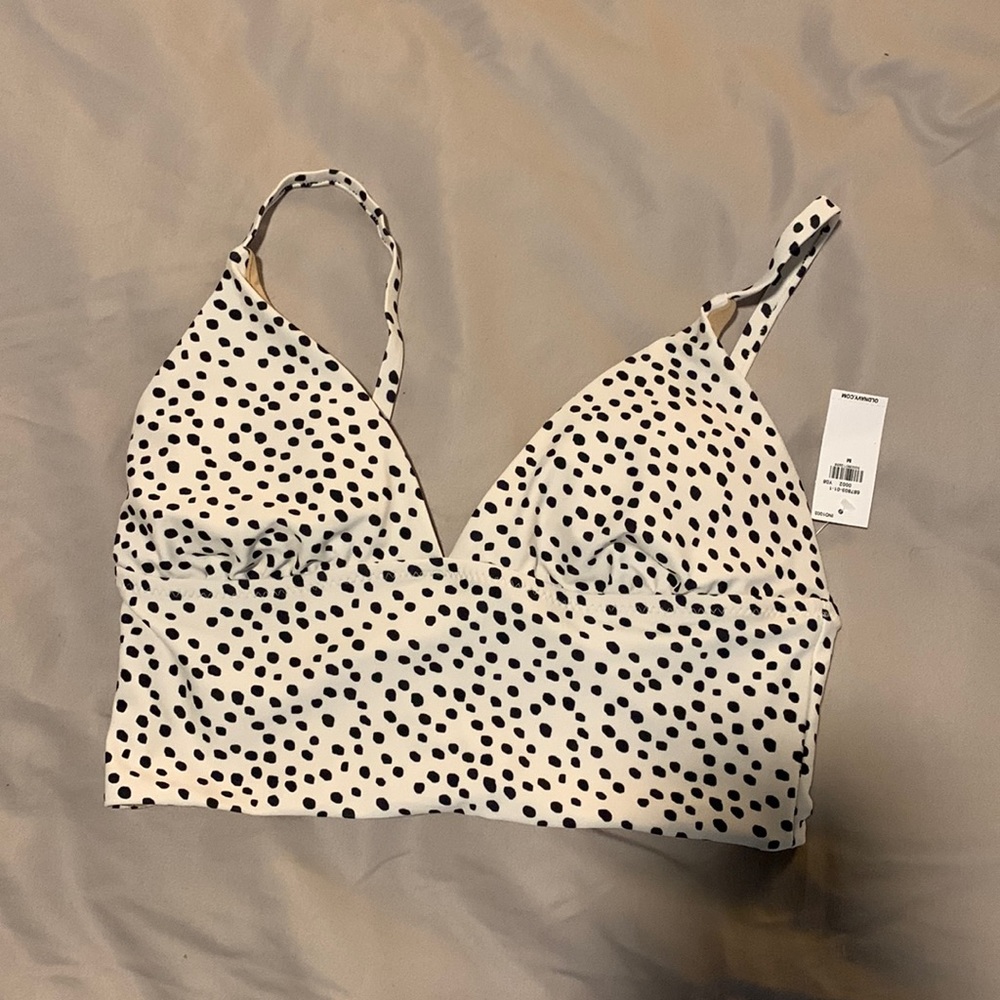 Old Navy V-Neck Cropped Tankini Swim Top, size M